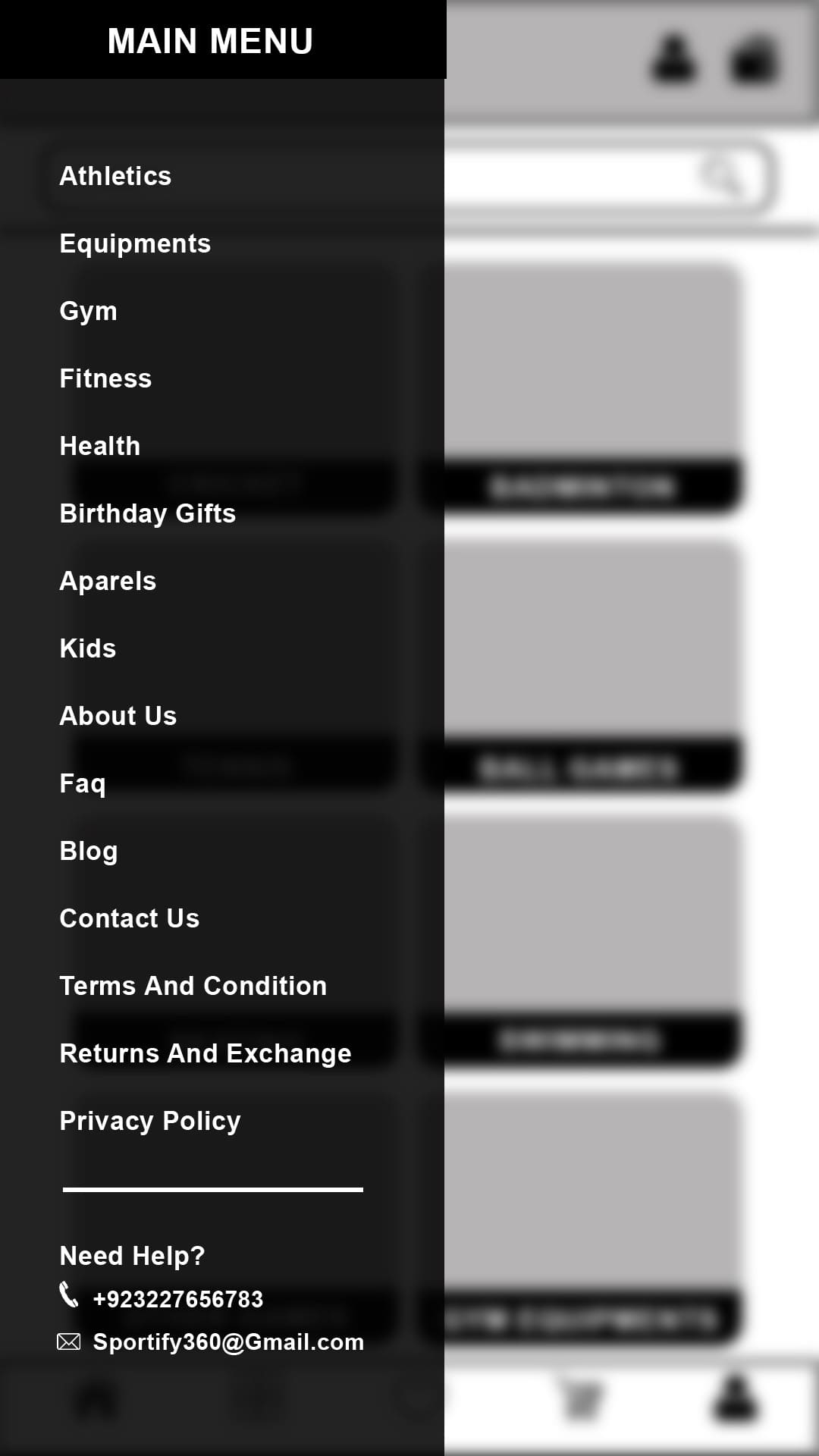 Sports App Screen 2